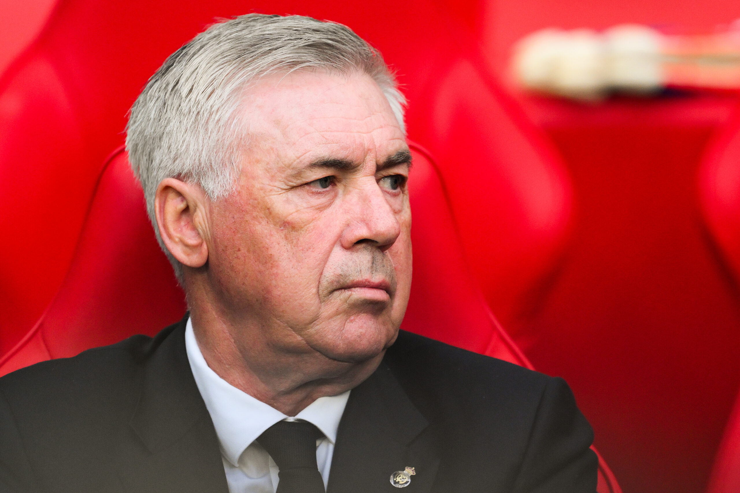 LONDON, ENGLAND - JUNE 01: Head coach Carlo Ancelotti of Real Madrid CF looks on prior to the UEFA Champions League 2023/24 final match between Borussia Dortmund v Real Madrid CF at Wembley Stadium on June 01, 2024 in London, England.