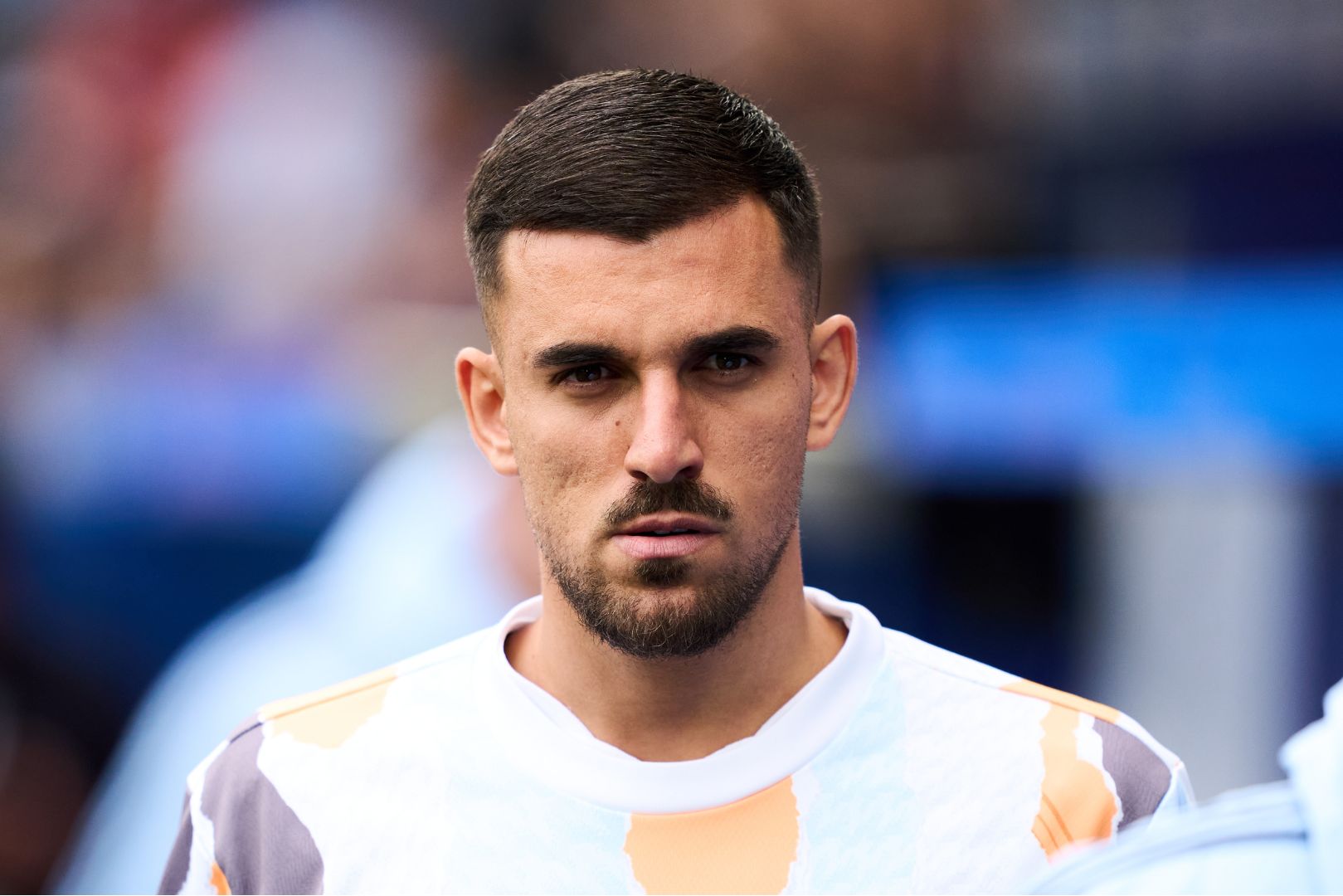 VITORIA-GASTEIZ, SPAIN - APRIL 13: Daniel Ceballos of Real Madrid looks on prior to the LaLiga match between Deportivo Alaves and Real Madrid CF at Estadio de Mendizorroza on April 13, 2025 in Vitoria-Gasteiz, Spain.