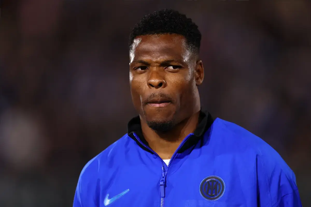 April 12, 2026, Como, Rome, Italy: Serie A - Matchday 32 - Como 1907-Fc Internazionale: Pictured: Denzel Dumfries (Fc Internazionale), Como, 12/04/2026.