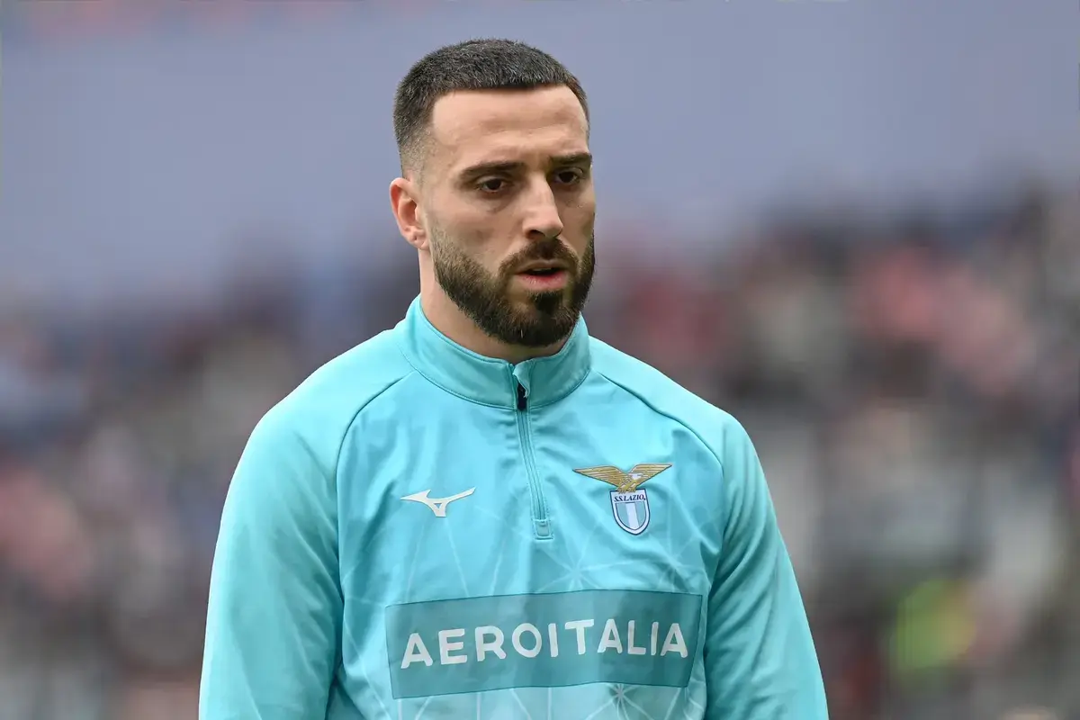Gila Mario (SS Lazio) portrait during Bologna FC vs SS Lazio, Italian soccer Serie A match in Bologna, Italy, March 22 2026.