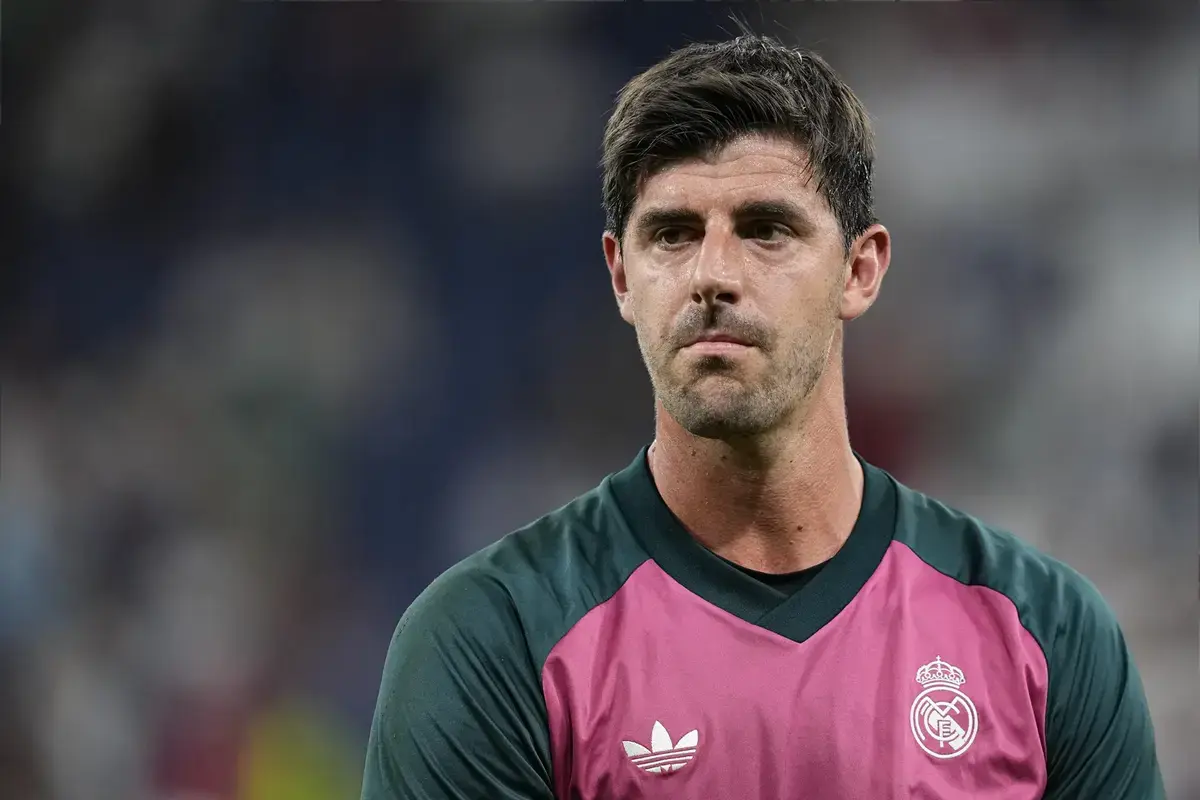 August 26, 2026, Madrid, Madrid, Spain: Thibaut Courtois of Real Madrid CF looks on during the Spanish League, LaLiga EA Sports, football match played between Real Madrid and Real Sociedad at Bernabeu stadium on August 26, 2026, in Madrid, Spain.