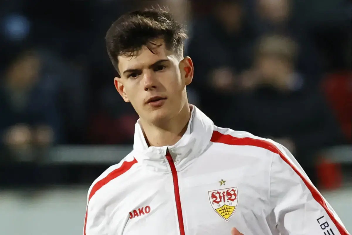 Soccer, 1st Bundesliga, 23rd matchday, 2025/2026, 1 FC Heidenheim vs. VFB Stuttgart, 22.02.2026, Voith-Arena, Heidenheim, Germany, Chema ANDRES VFB Stuttgart 30